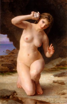 FemmeAuCoquillage 1885 William Adolphe Bouguereau desnudo Pinturas al óleo
